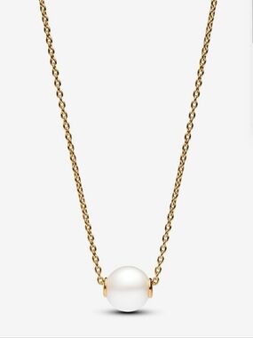 Pandora Treated Freshwater Cultured Pearl Gold-Plated Collier Necklace